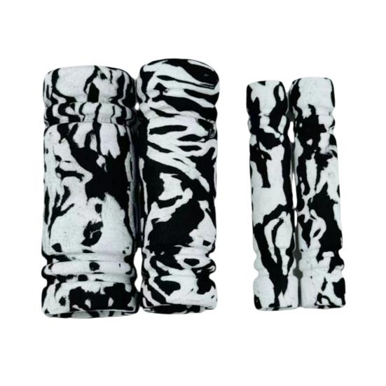 Motorcycle Grip Covers Sponge Anti-Slip Handlebar Sleeves for Scooters E-Bikes Easy Install Shock-resistant Handle Grips