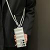 Fashion Lanyard Crossbody Down Jacket Case for Samsung Galaxy S25 Ultra S22 S23 Plus S24 FE A56 A55 A54 A16 Pure Color TPU Cover