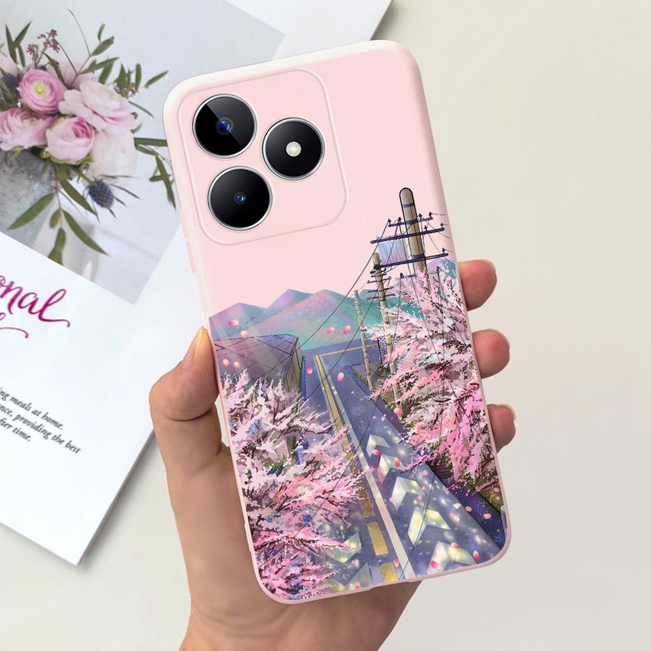 For Realme C51 Case RMX3830 Cute Astronauts Cartoon Cover Soft Silicone Phone Case For Realme C53 C 51 RealmeC51 RealmeC53 Shell