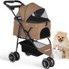 Passeggino per Cani e Gatti Piccoli, Portatile da Viaggio, Pieghevole, per Passeggiate