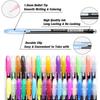 12Pcs Colors Gel Pens and Refills for School Office Coloring Book Journals Drawing Art Markers Pen