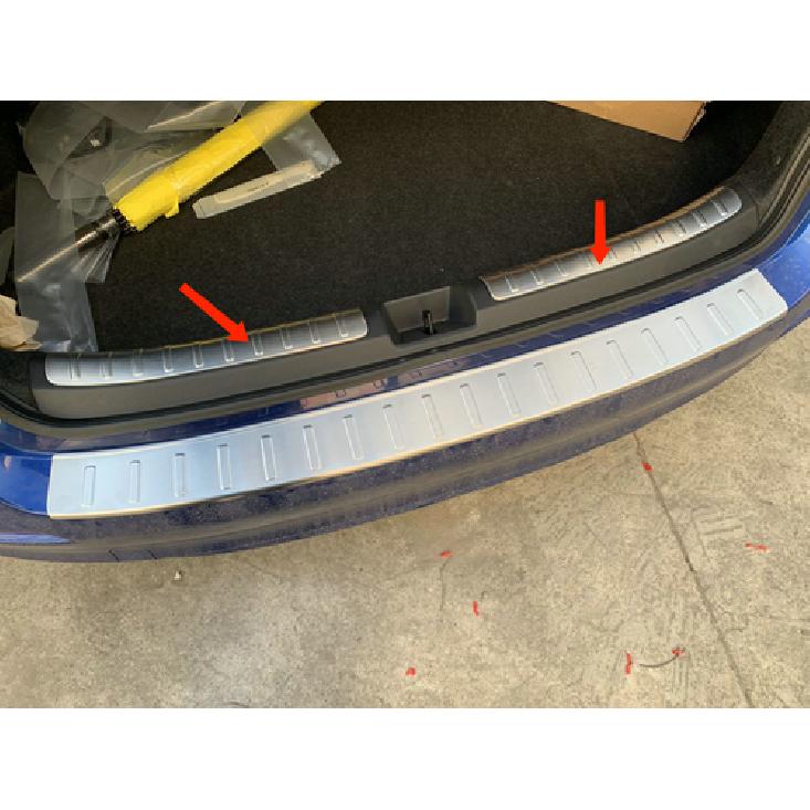 Rear Trunk Protect Cover Trim For - Honda Civic Sedan Silver Steel 2pcs