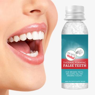 Yousheng 30ML Zahnperlen Formbare Temporäre Füllung Fester Kleber Zahnreparatur Granulat Zahnlücken Fehlender Gebrochener Zahn Falsche Zähne Füllperle Dental