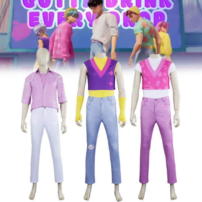 Hunters Kpop Demon Saja Boys Cosplay Costume Halloween Party Performance Stage