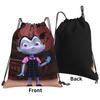 Girls Vampirina Print Backpacks Portable Drawstring Bags Storage Bag Book Bags for Man Woman School