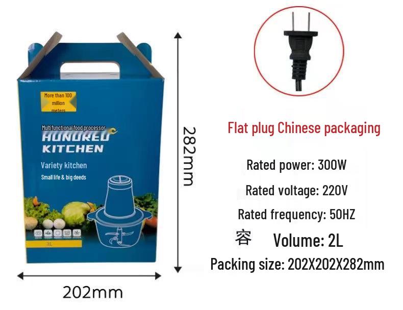 Stainless Steel Multifunctional Electric Meat Grinder & Food Processor