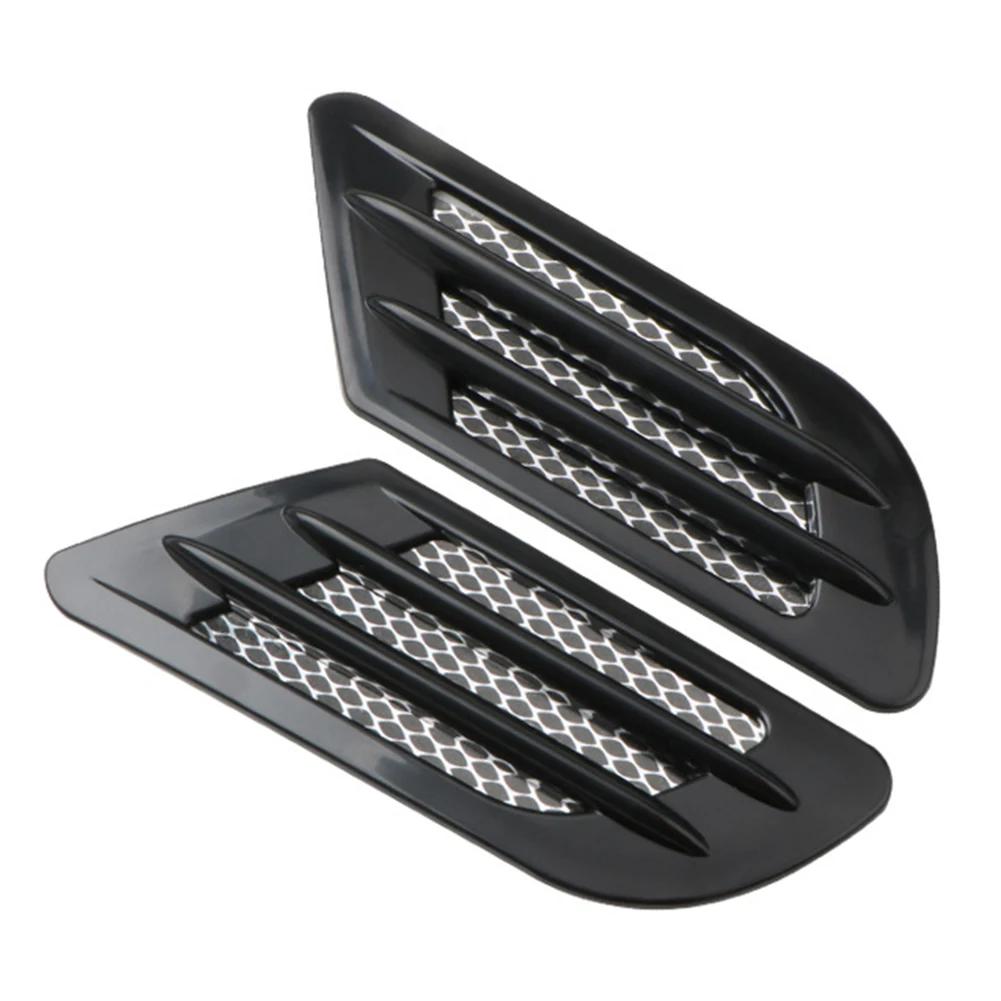 2Pcs Car Side Air Flow Vent for Fender Hole Cover Intake Grille Duct Decoration ABS Plastic Sticker Car Accessories Exterior