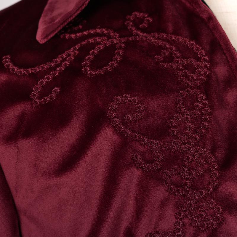 Manyishang 2023 Retro Court Punk Men's Mid-Length Coat - European & American Halloween Style