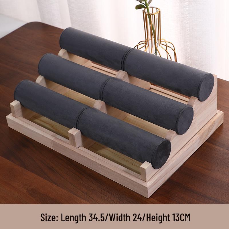 Solid Wood Bracelet, Bangle, Watch, Hair Tie, Beads, Jewelry, and Necklace Display Stand