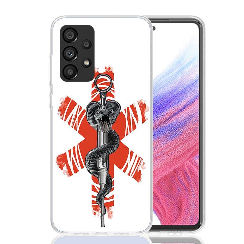 EMT EMS Medical Rescue Phone Case For Samsung Galaxy A52 A32 A22 A12 A02S A50S A30S A51 A31 AA71 Note 20 Ultra 10 S10 Plus Galax