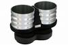 ALCABO Drink Holder, Silver Cup, for FIAT 500 (Right-Hand Drive/Left-Hand Drive), AL-140S