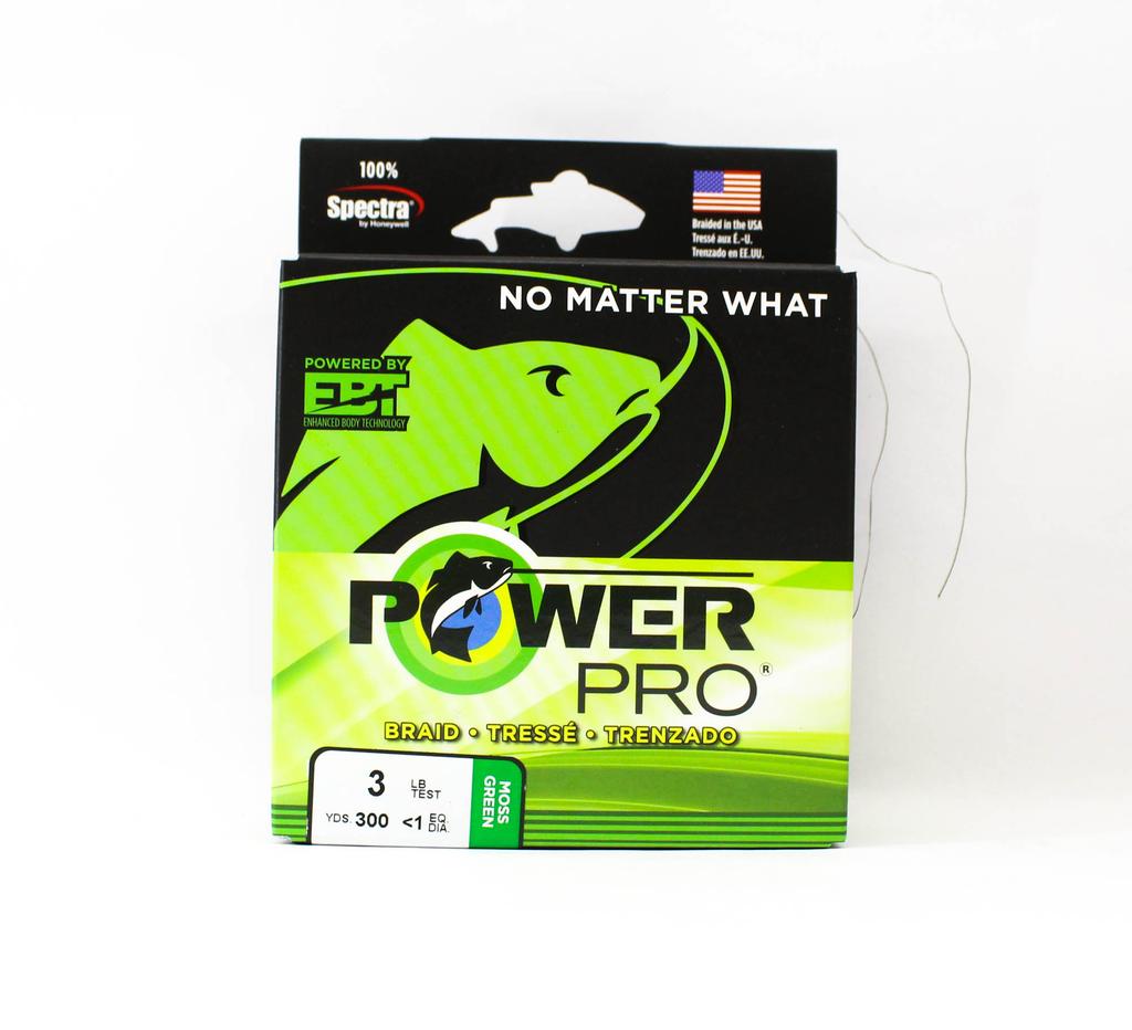Power Pro Braided Spectra Line 3lb x 300yds Green (7442)