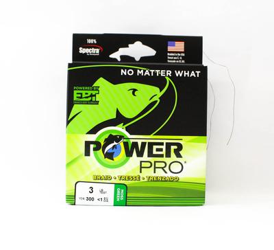 POWER PRO Braided Spectra Line 3lb X 300yds Green (7442)