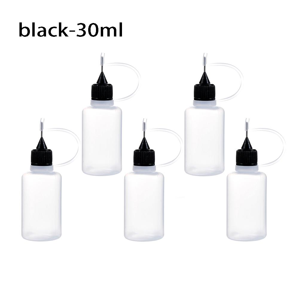 5pcs/set 5/10/20/30/50/100ML Needle Tip Glue Applicator Bottle for Paper Quilling DIY Scrapbooking Paper Craft Tool