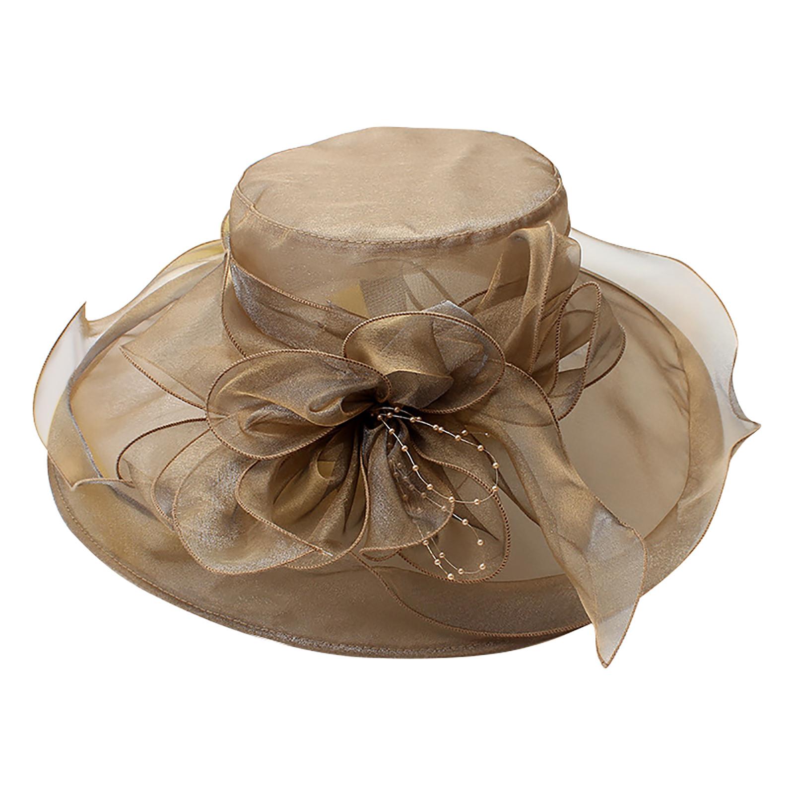 

Жіноча модна весільна капелюшок для весільного чаювання з органзи One Size хакі