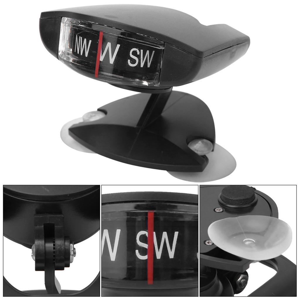Foldable Car Compass Ball Outdoor Cycling Hiking Direction Pointing for Vehicle Boat Truck