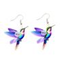 Fashionable and Colorful Hummingbird Design Earrings