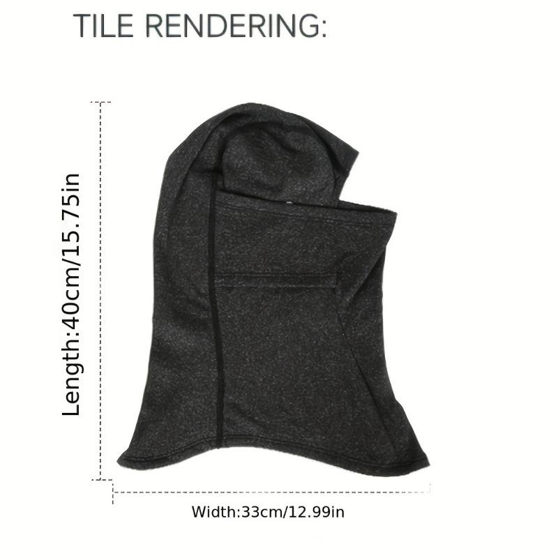 1PC Men's and Women's Winter Warm Cycling Skiing Headgear Cycling Fleece Cap Helmet Lined Full Face Cold Mask Outdoor Face Covering Scarf