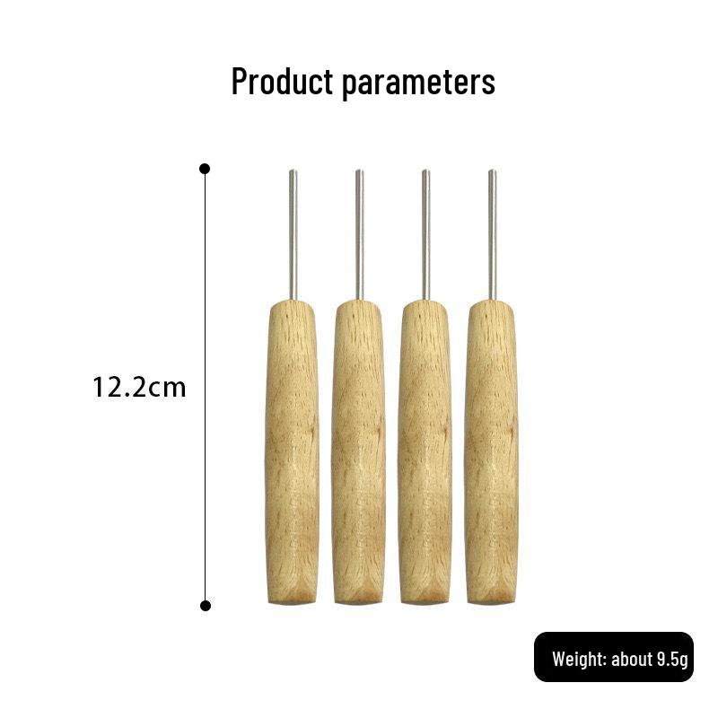 Stainless Steel & Wood Handle Lotus Seed Core Remover Tool