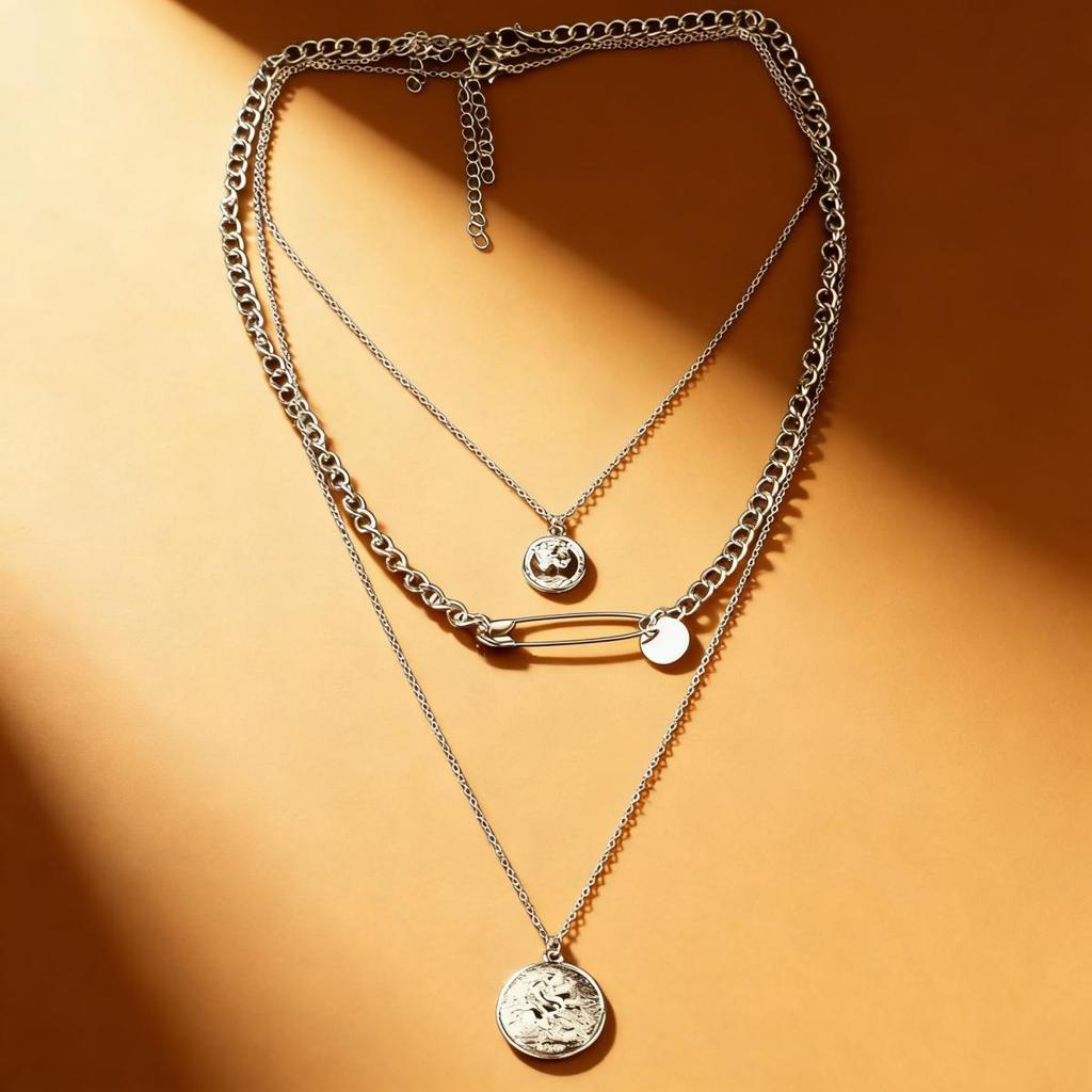 2026 New Fashion Trend Ins Pendant Necklaces Women Spliced Multi Layer Layered Necklaces Minimalist Party Festival Jewelry Gift