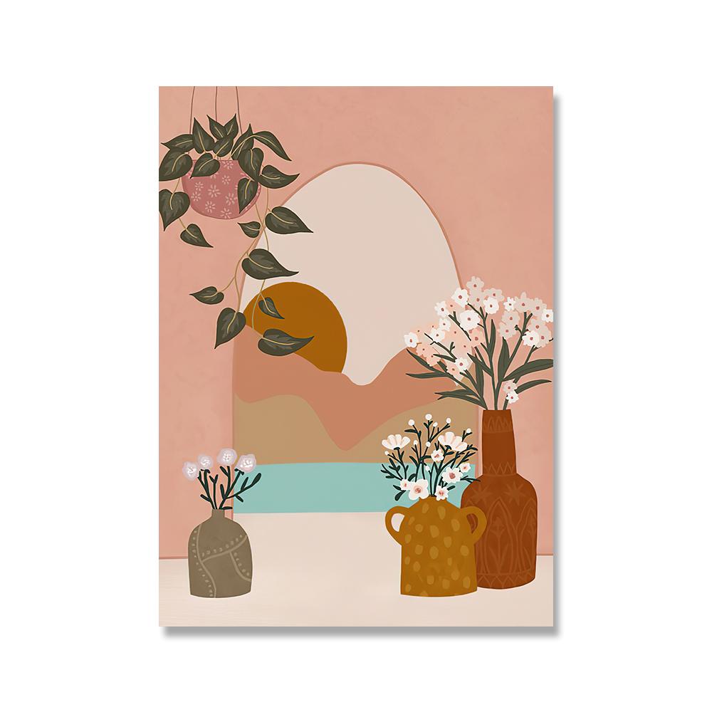 

Марокко женщина путешествия настенное искусство холст плавательный бассейн тропический лист плакаты на скандинавскую тему и принты настенные панно для декора гостиной 21x30cm No Framed