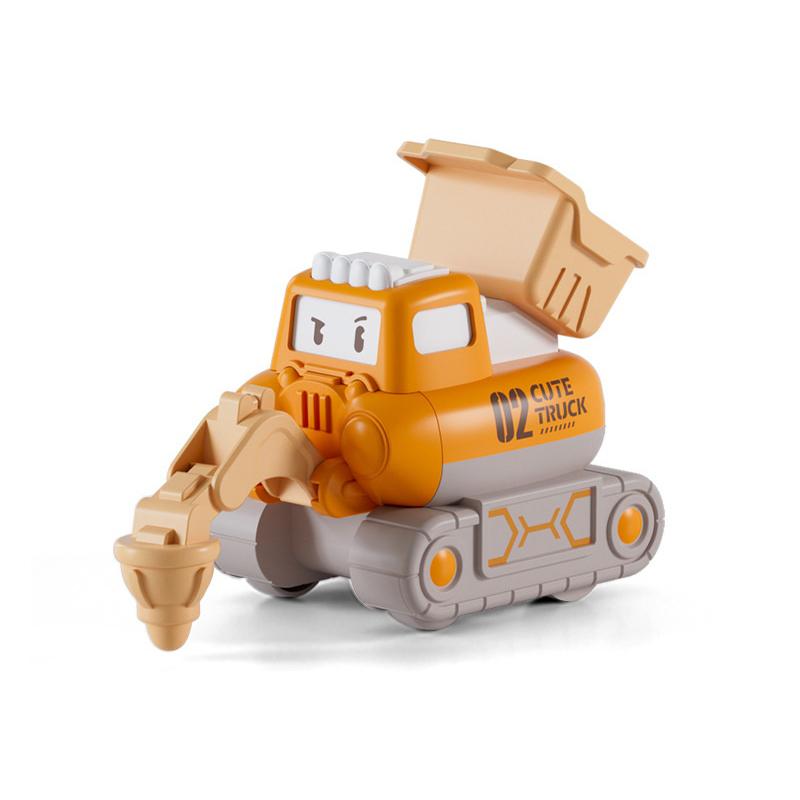 Mini Excavators Fun Construction Car Toys Educational Children Cognitive Interactive Puzzle Toys Creative Excavator Toys