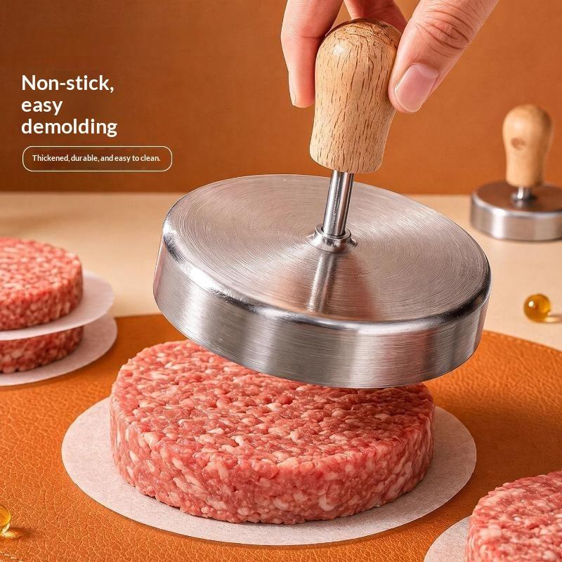 Stainless Steel Hamburger Meat Press Patty Maker Non-Stick Smashed Burger Mold Heavy Duty Bbq Grill Kitchen Accessories