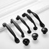 Black Handle American Style Modern Pull Antique Handles and Knobs Drawer Furniture Kitchen Cabinet