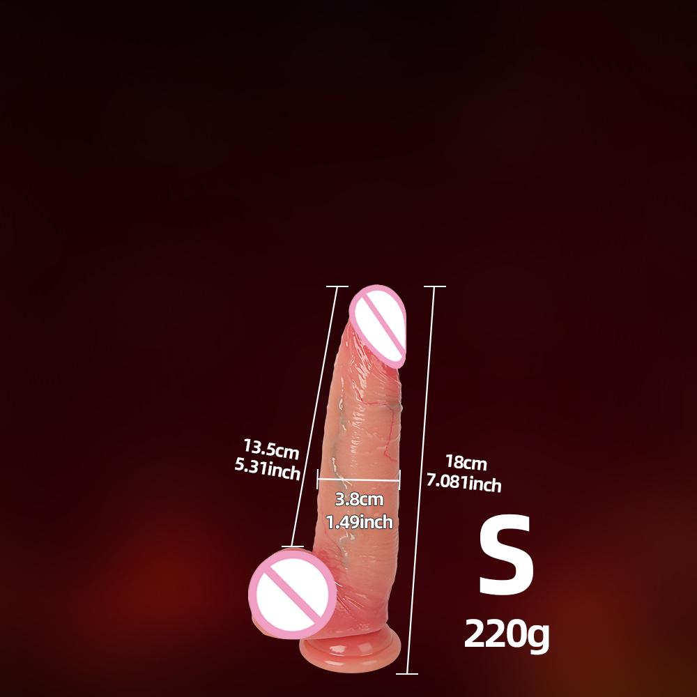 Realistic Big Dildo for Women Beginners Skin Sliding Foreskin Anal Vagina G Spot Stimulation Artifical Penis Sex Toy Masturbator