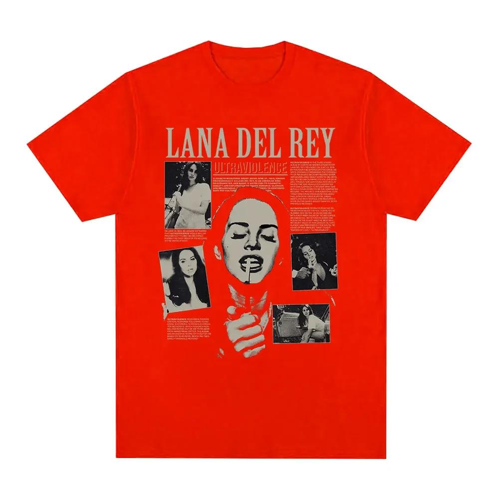 Singer Lana Del Rey T Shirt Ultraviolence Music Album Tshirt Unisex Wounisex Hip Hop Vintage Short Sleeve T Shirts Gothic Streetwear