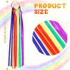 4pcs Colorful Multi-Tone Ribbon Garland - Durable All-Weather Fabric Party Decoration, Suitable for Birthdays, Weddings, Easter, Valentine's Day