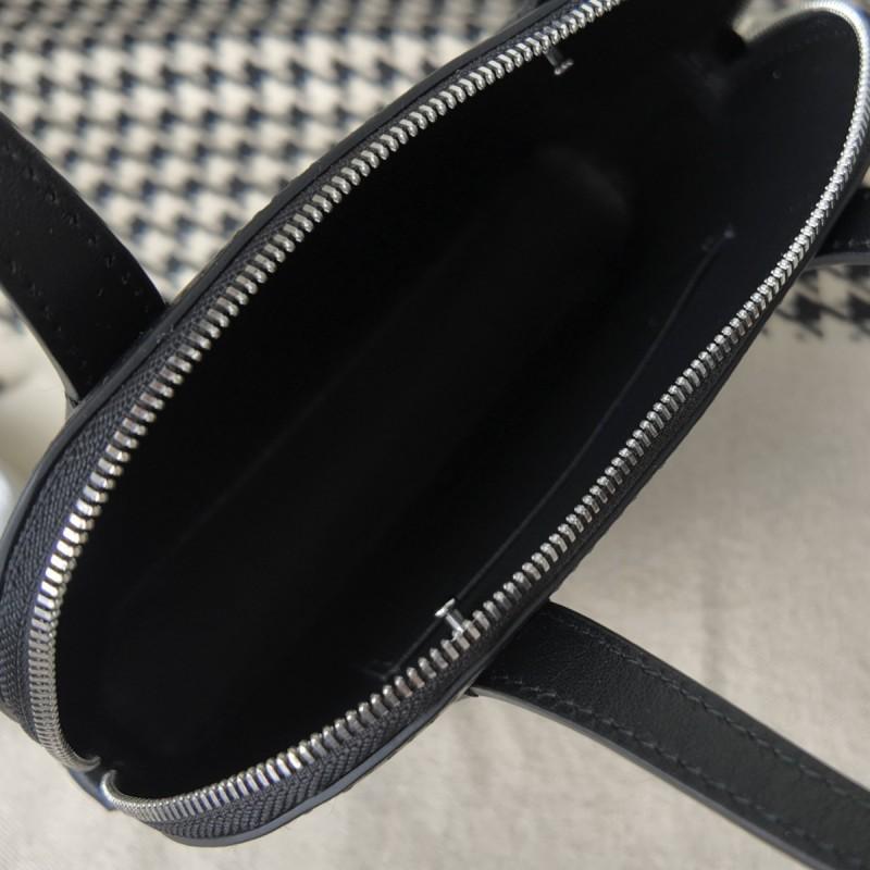 Genuine Leather Shell Crossbody Bag Women Minimalist Top-Grain Cowhide Handbag With Zip Small Size 22x5x15cm