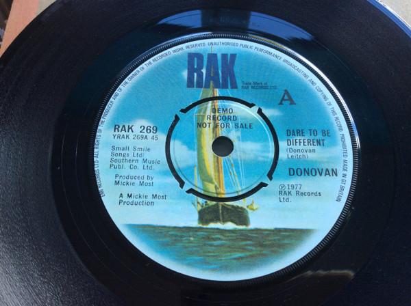 

7inch Record DONOVAN - Dare To Be Different RAK269PROMO RAK 1978 UK Rock Used