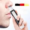 Electric Nose & Eyebrow Trimmer - Compact Shaving Device and Scissors for Nose Hair Grooming