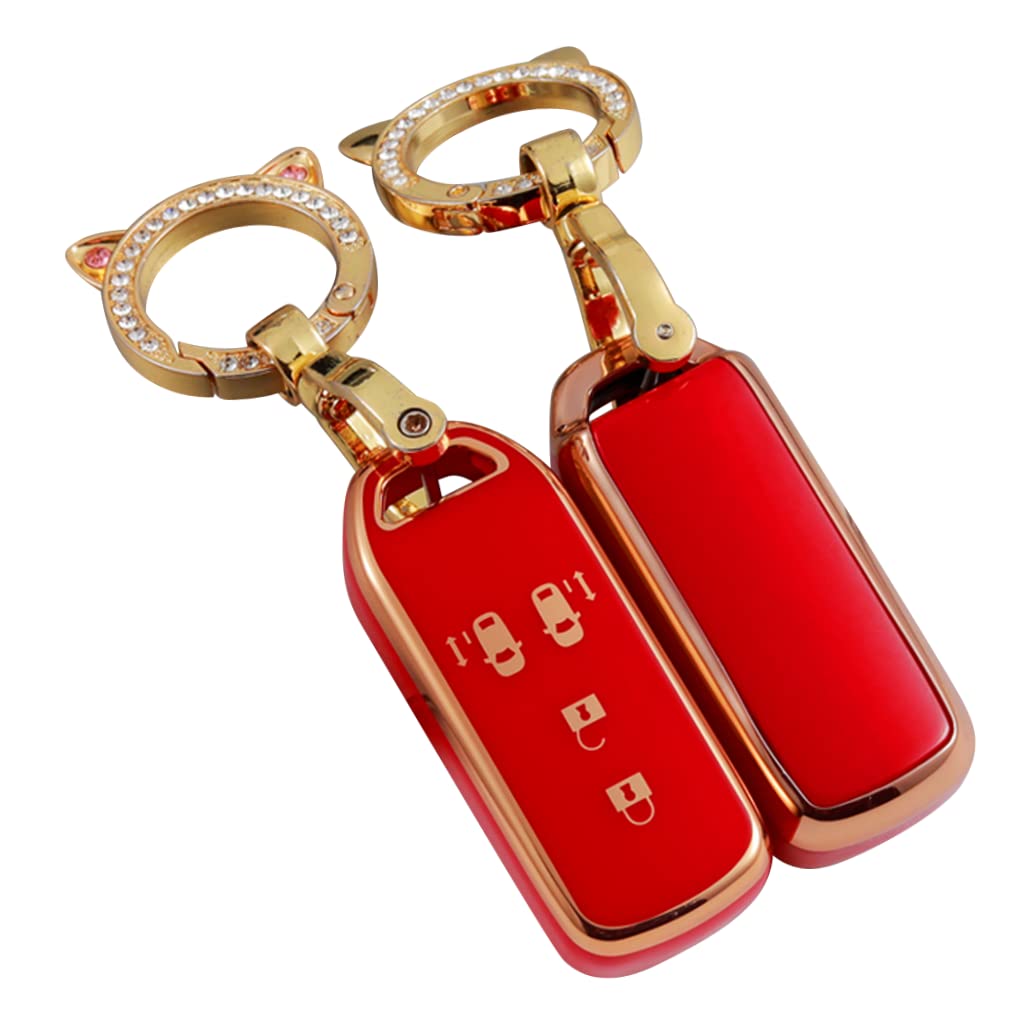 

[ZANEKO] Чехол для ключа N-BOX совместимый Honda N-BOX NBOX N-ONE N-WGN ZA-MEK-NBOX4btC11J-Red красный