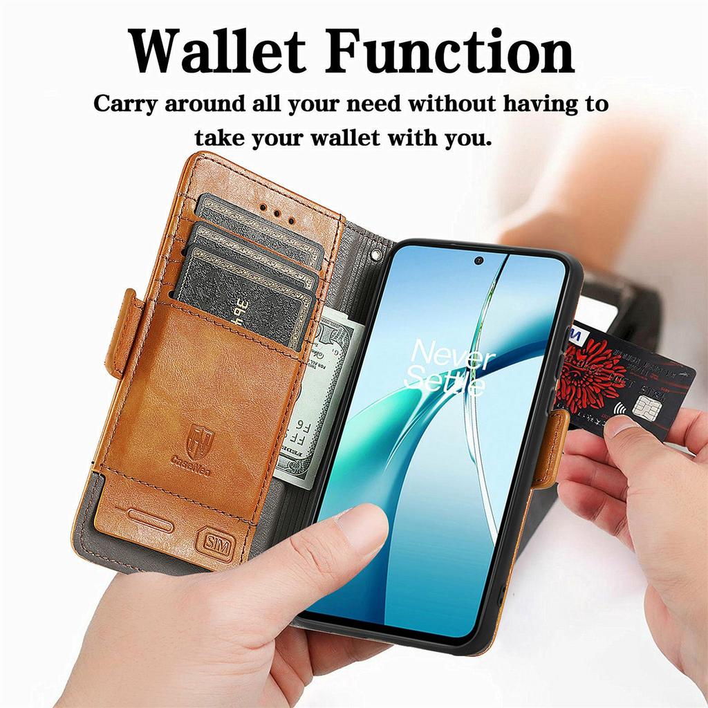 CASENEO For Oukitel C62 Phone Cases PU Leather Cover Stand with RFID Blocking Wallet