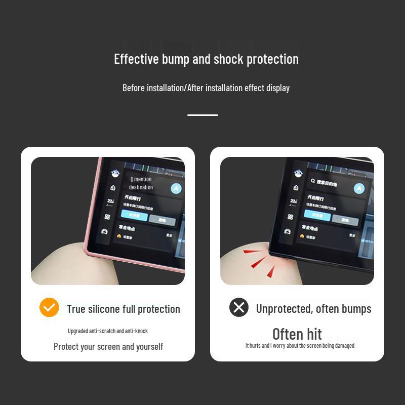 Silikonový ochranný rám pro navigační displej Lynk&Co 06