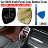 Shift Knob Panel Sticker Cover Parts Set Car Trucks Gear For BMW X1/X3/X5/X6/M3/M5 Interior Accessories Trim