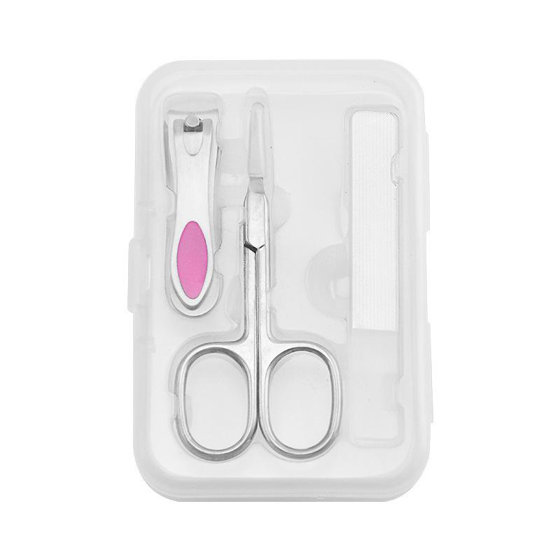 Portable Stainless Steel Nail Clipper Set with Anti-Splash Design - 3-Piece Beauty and Nail Art Tools for Home Use.
