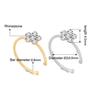 1Pc Small Thin Clear  Flower Nose Ring Charm Nose Ring Jewelry