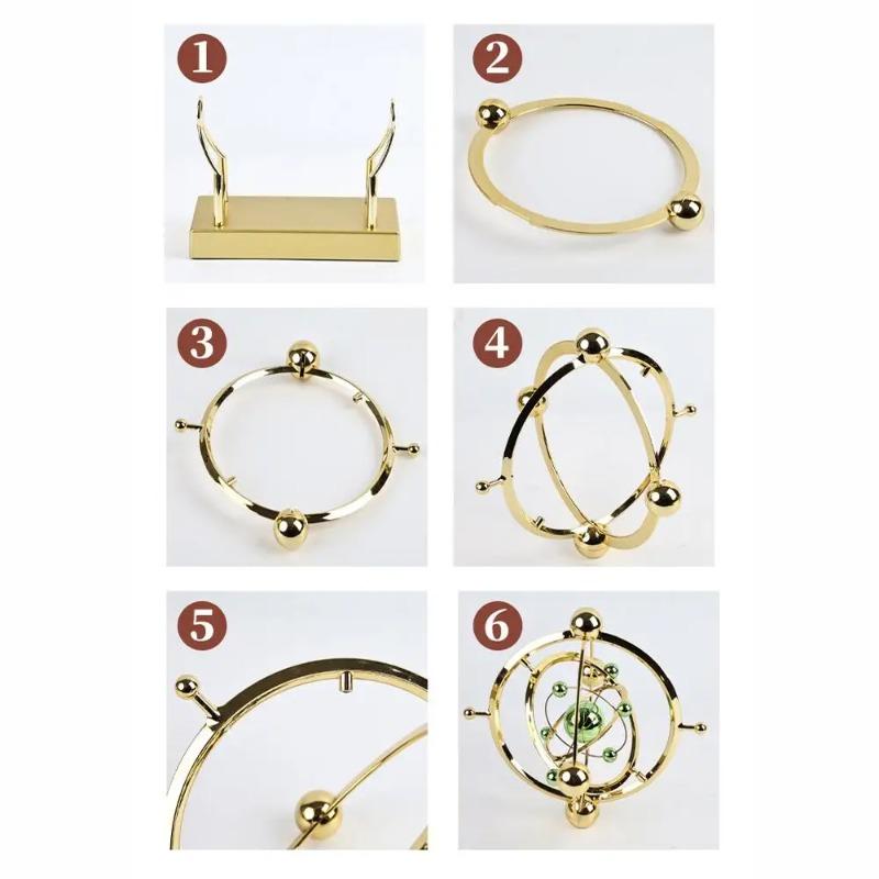 Celestial Orbit Pendulum Perpetual Motion Machine Kinetic Art Desk Decor Astronomy Model for Home Office Rotating Sculpture Gift