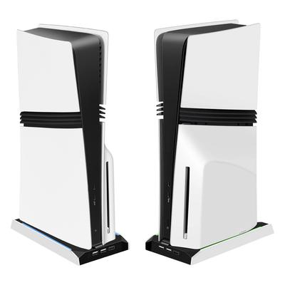 For PS 5 Slim/PS 5 Pro RGB Game Console Base Bracket with 3 USB 2.0 Ports Vertical Holder Vertical Station Base Game Accessories