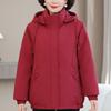 Plus Size XL-6XL Middle Age Women's Down Jackets Winter Parkas Hooded Elegant Loose Thick Warm Down Coats Woman Outerwears