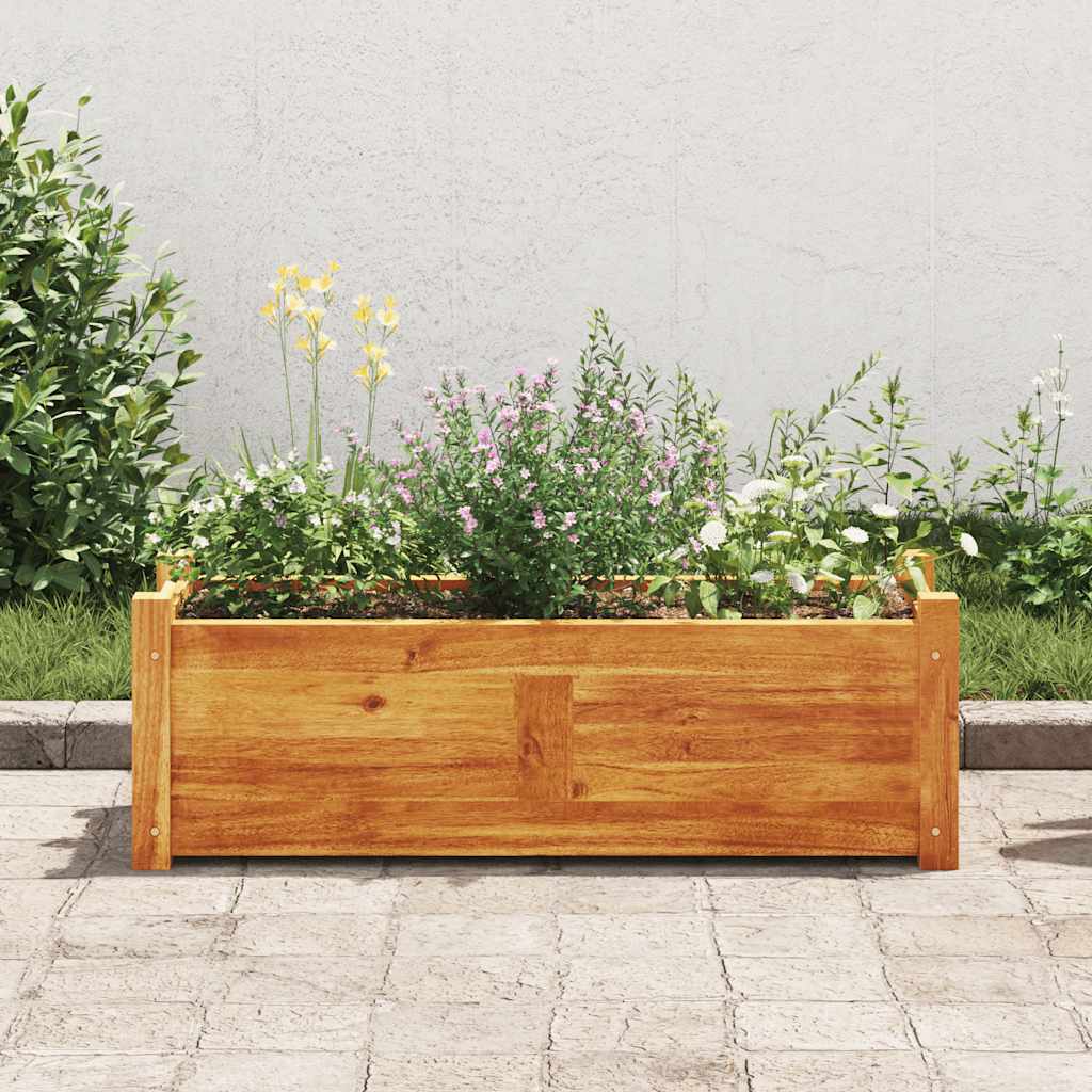 Garden Raised Bed Acacia Wood 76 x 27.6 x 25 cm