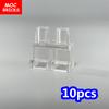 Non-Toxic 10Pcs Moc Bricks Unmovable Short Legs Pants Blank 4Cm Action Figure Body Part Assembles Particles Building Blocks Toys Gifts