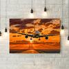 Sunset Aviation Airplane Canvas Painting  Poster Picture Wall Art HD Print Pictures No Framed Pilot Room Decoration Cuadros