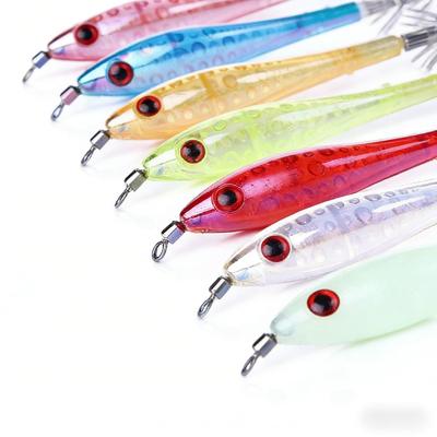 Luminous Squid Needle Lure Set9.5cm6gSea Fishing Bass and Mandarin Fish Special Bionic Lure with Hook5Set