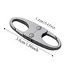 4 PCS Security Anti Theft Zipper Clips Elegant Design Double Opening Carabiner Clips Small Size Zipper Pull Replacement Travel