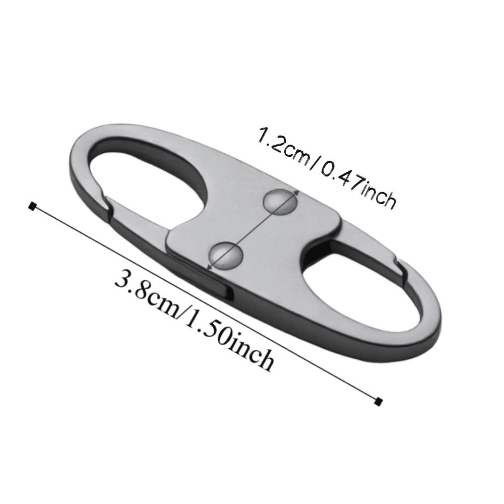 4 PCS Security Anti Theft Zipper Clips Elegant Design Double Opening Carabiner Clips Small Size Zipper Pull Replacement Travel