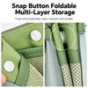 Double Layer Stationery Bag Foldable Pen Bag Durable Makeup Storage Bag  Gift